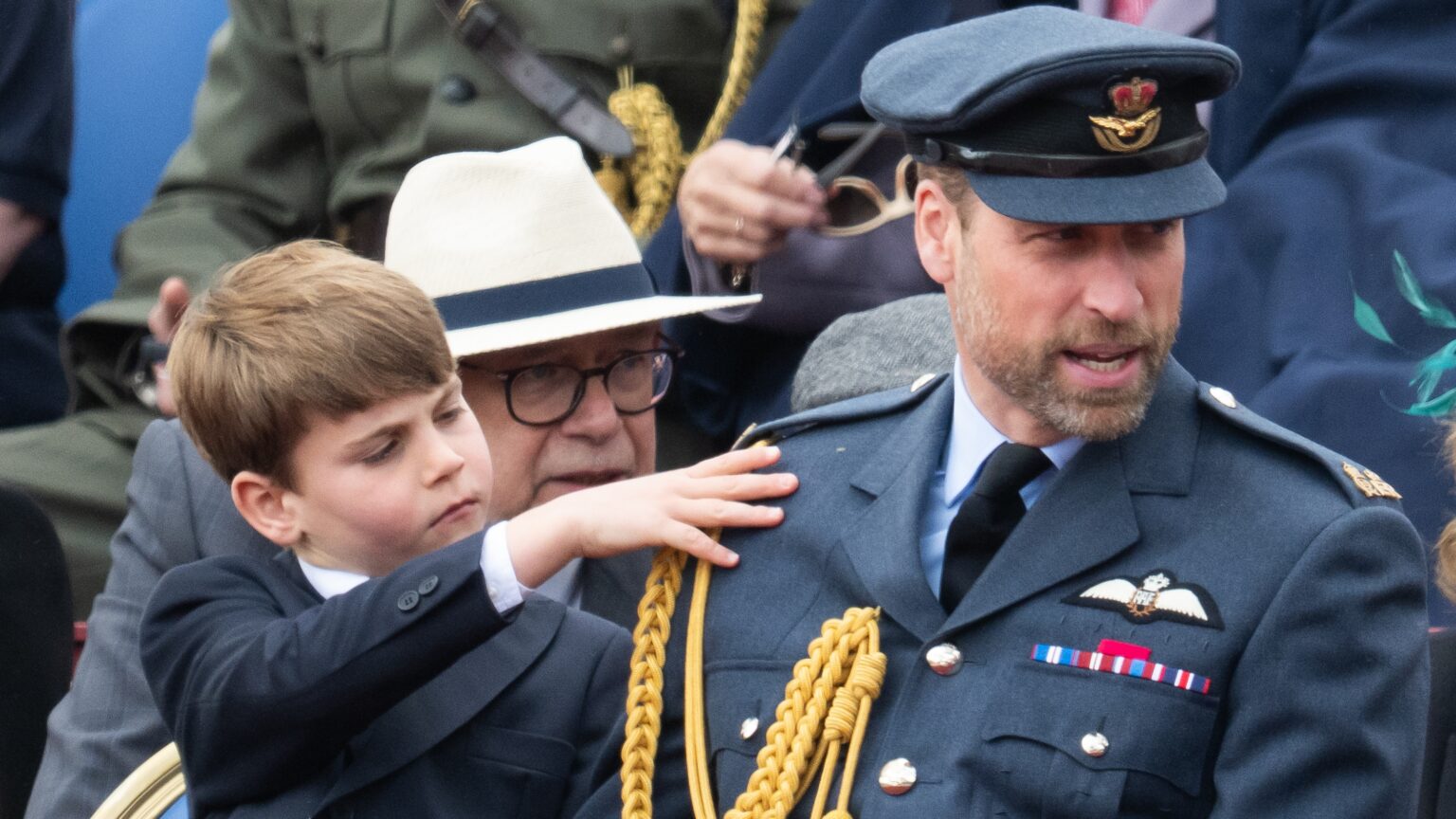 Prince William’s hilarious reaction to Prince Louis’ loud hobby Prince Louis touches Prince William's shoulder during the military procession to mark the 80th anniversary of VE Day on May 05, 2025