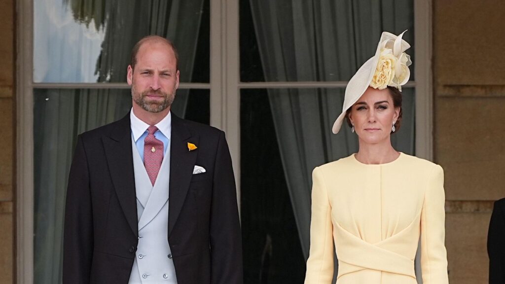 Prince William and Kate Middleton play host with royal cousins Eugenie and Zara at Palace garden party