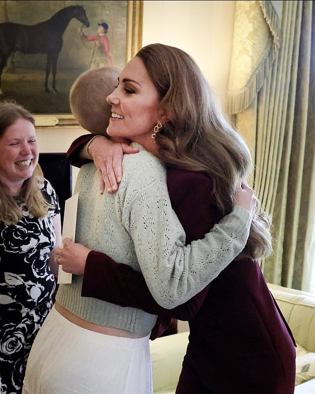 Liz Hatton met Kate at Windsor Castle earlier this year and shared a hug, which went viral