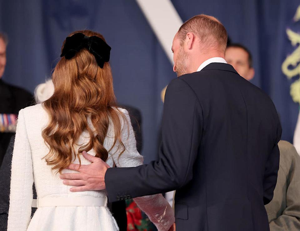 Prince William, Prince of Wales and Catherine, Princess of Wales attend a concert to mark the 80th Anniversary of VE Day at Horse Guards Parade on May 08, 2025 in London, England. T(Photo by Chris Jackson/Getty Images)
