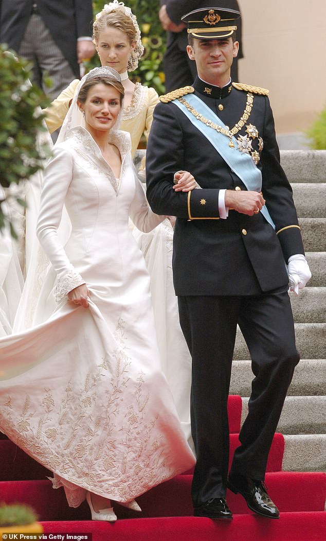 Queen Letizia's wedding dress cost more than any British royal's - even Princess Kate's