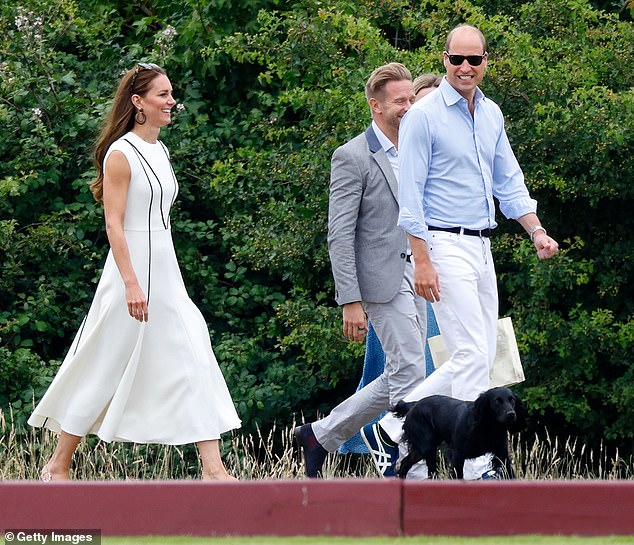 The names of the four new additions have yet to be revealed, and it is not known if the Wales family plan to keep any of the weeks-old pups