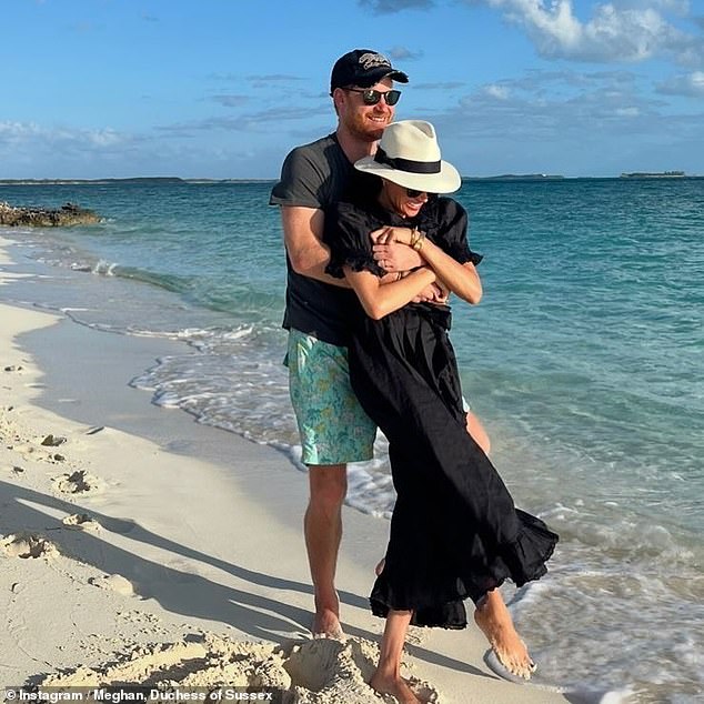 PEOPLE Magazine reported last month that Prince Harry and Meghan Markle had whisked their children away on a celebratory Spring holiday (pictured together previously)