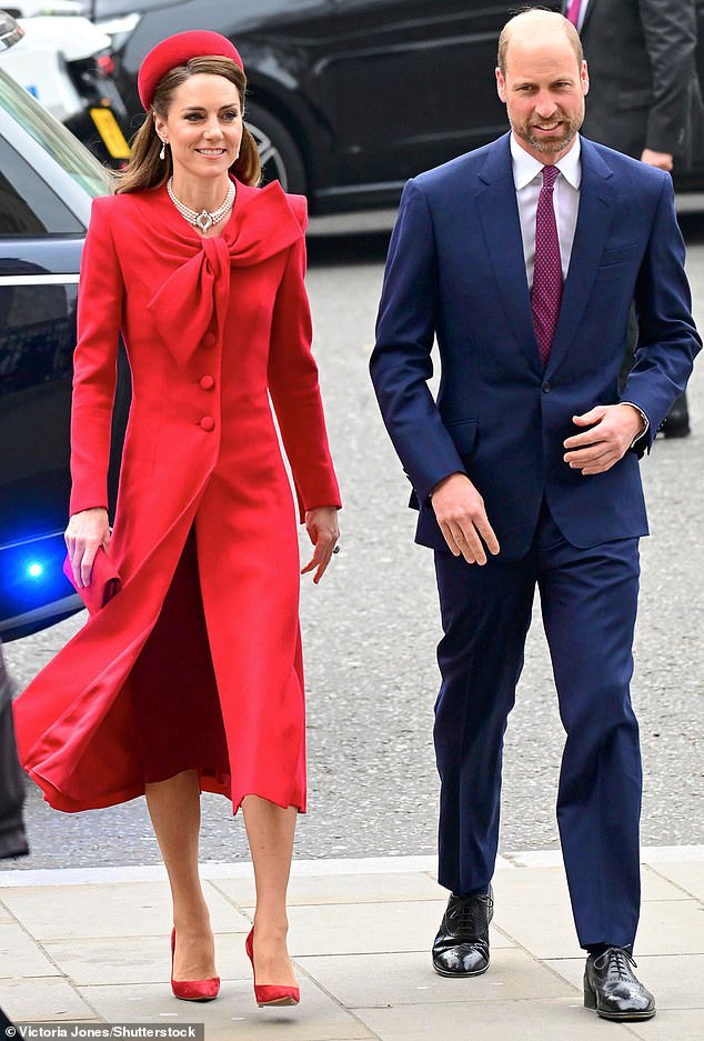 Kate and William (seen in March) will also visit a local Croft to learn about sustainable farming and hospitality during their trip