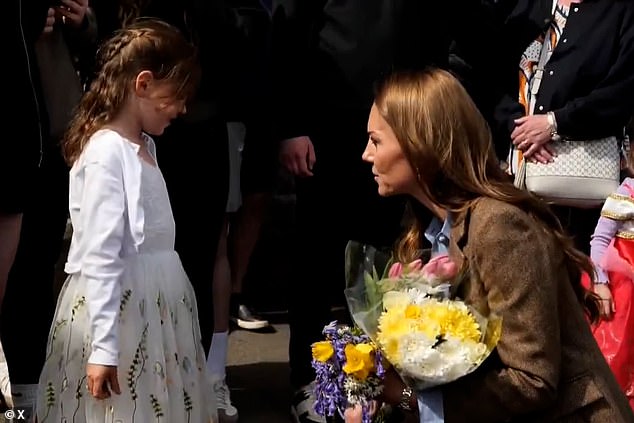 Kate gushed over her dress and nails as they had a sweet conversation