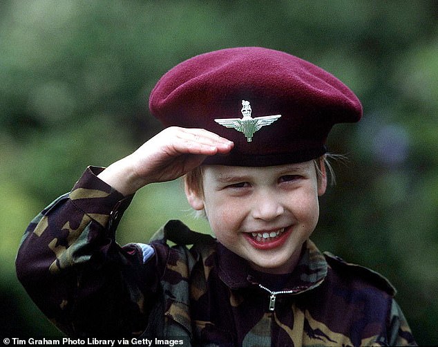 Royal fans have flocked to social media to share that they think Princess Charlotte has another royal lookalike - her father Prince William (pictured)