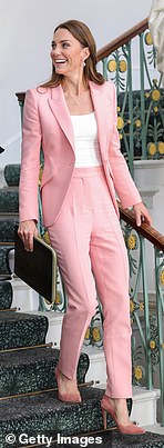 The then Duchess was so pretty in pink at the Royal Foundation Centre for Early Childhood, 2022