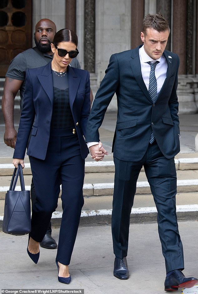 It seems the £1,190,000 legal bill wasn't the only blow to the wife of footballer Jamie Vardy (pictured together, 2022) who was rendered rather unflatteringly in a sketch