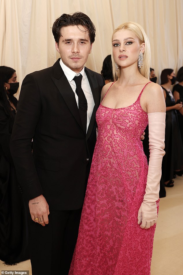 Brooklyn Beckham and Nicola Peltz at the Met Gala in New York