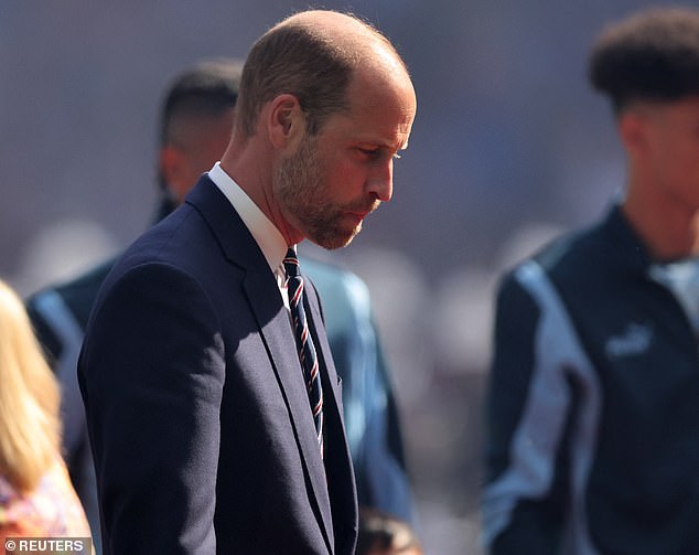Prince William was at Wembley to watch the FA Cup final between Man City and Crystal Palace