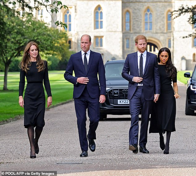 However, he has not left any share of his fortune to his nephews, Princes William and Harry (pictured ahead of the Queen's funeral in September 2022)