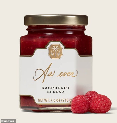 Meghan made an astonishing announcement this week, saying she is not going to sell any more of her For Ever products until next year, but there are reports that her raspberry jam ($14 or £10.80) will return to shelves imminently