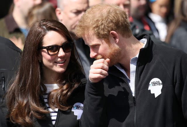 Getty Kate Middleton and Prince Harry on April 23, 2017