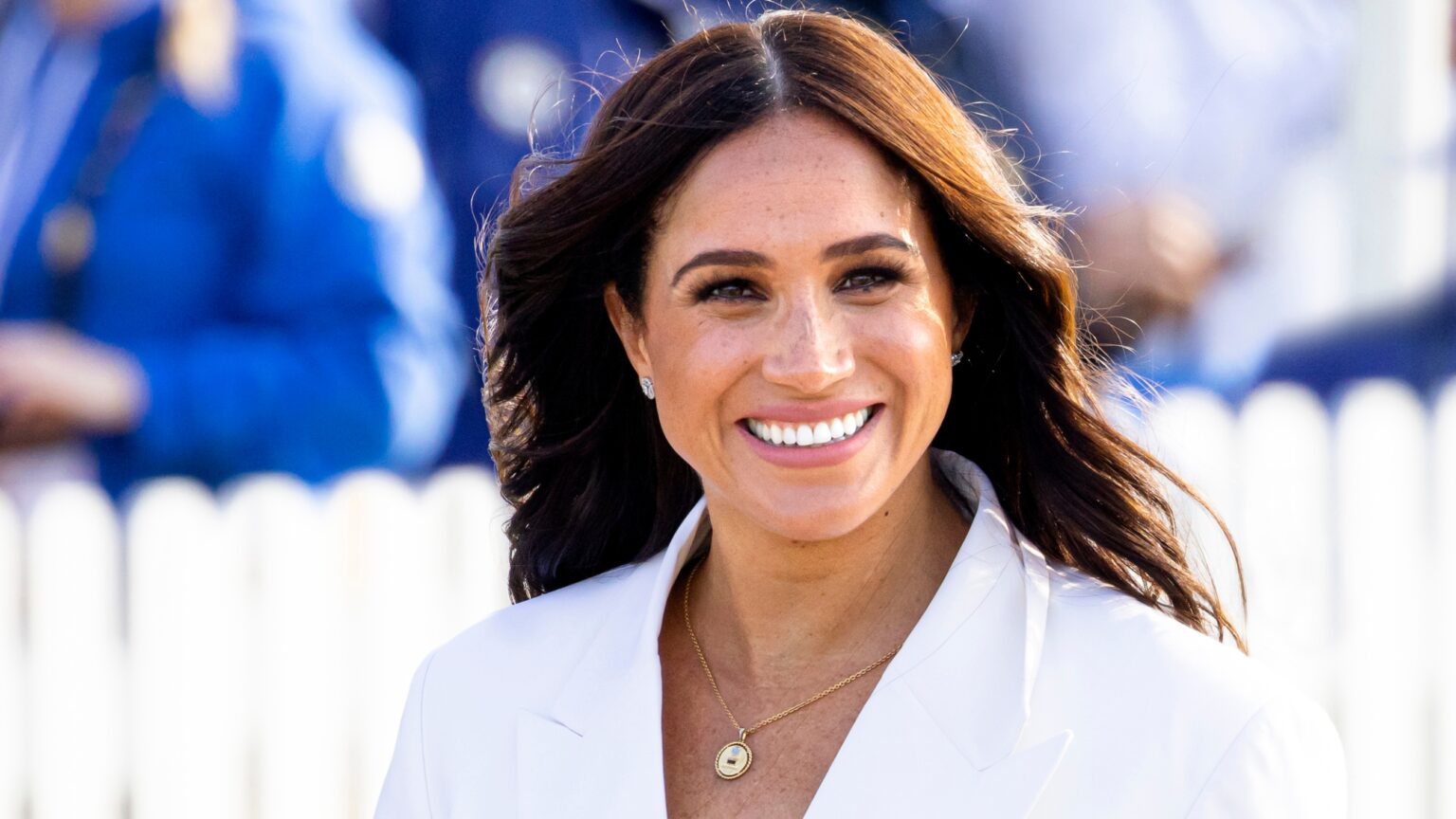 Meghan Markle’s makeup free podcast appearance Meghan, Duchess of Sussex attends the family reception at the start of the Invictus Games at Zuiderpark on April 15, 2022