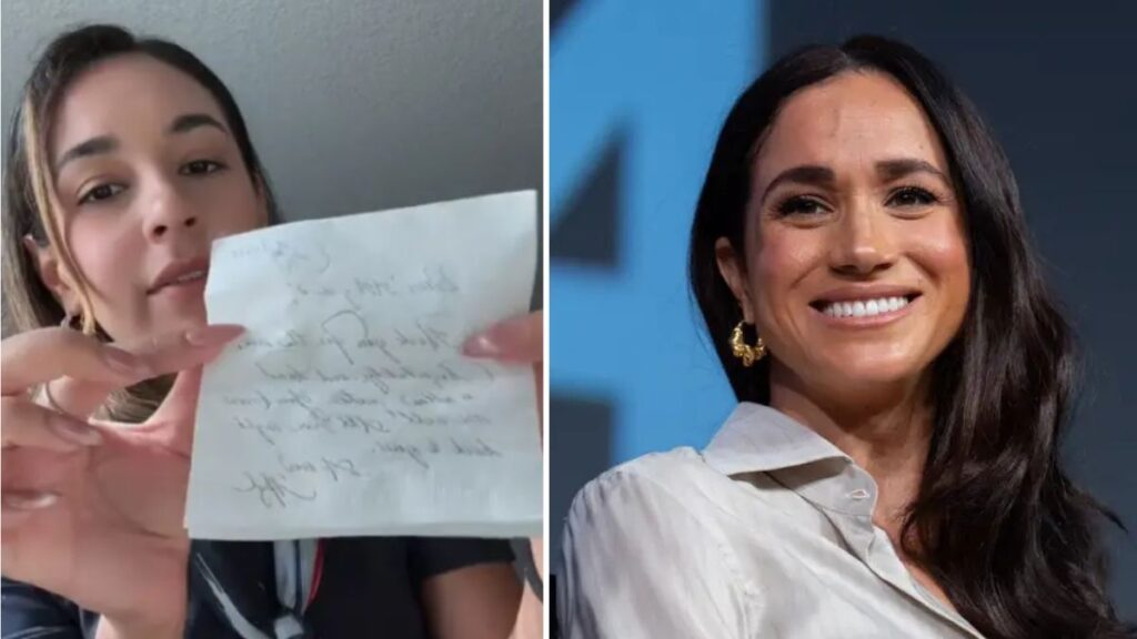 American Airlines flight attendant praises Meghan Markle as she receives a handwritten note – World News In Pictures