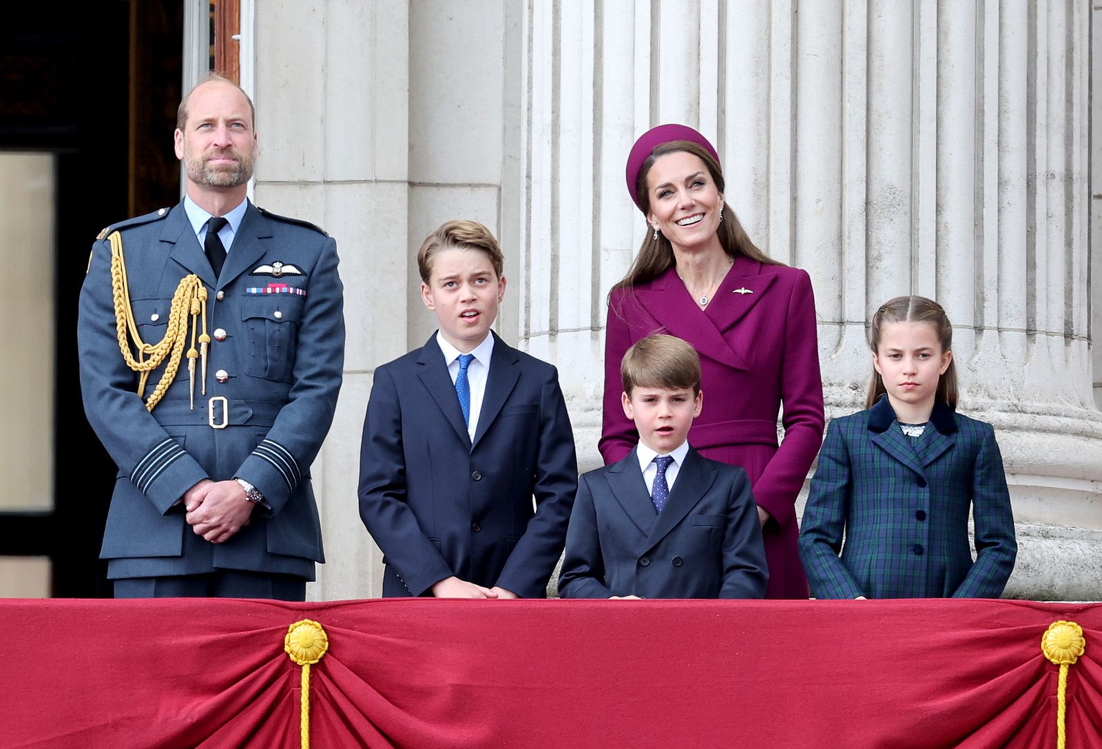 Image may contain Prince William Duke of Cambridge Prince George of Cambridge Person Adult Accessories and Formal Wear