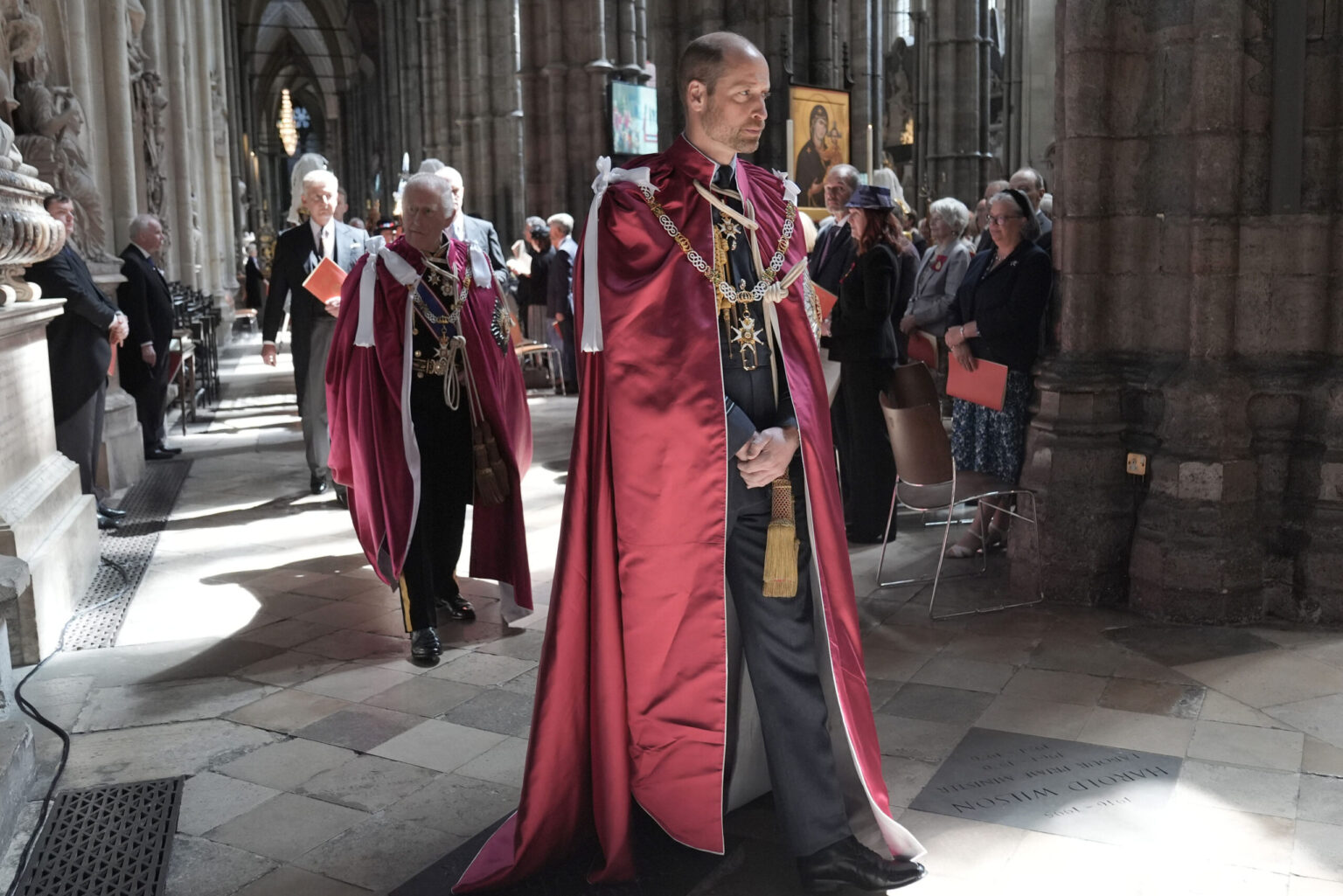 A moment of history at Westminster Abbey as King Charles passes a symbolic role to Prince William