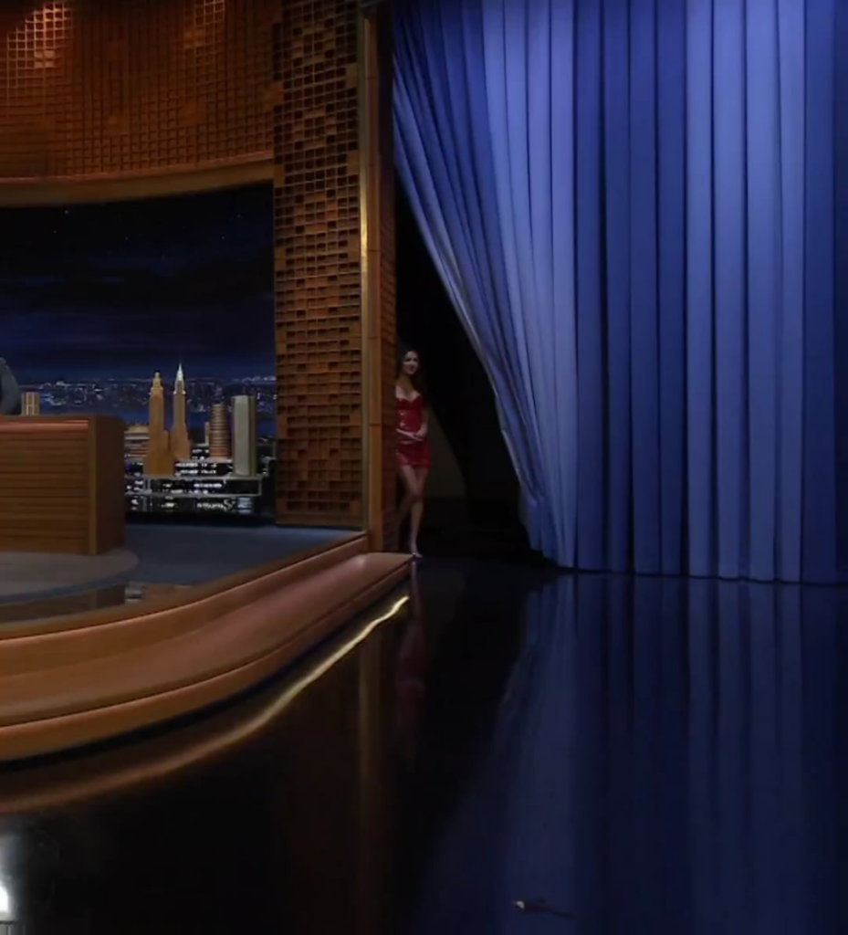 Olivia Rodrigo appears on The Tonight Show Starring Jimmy Fallon 10/29/24