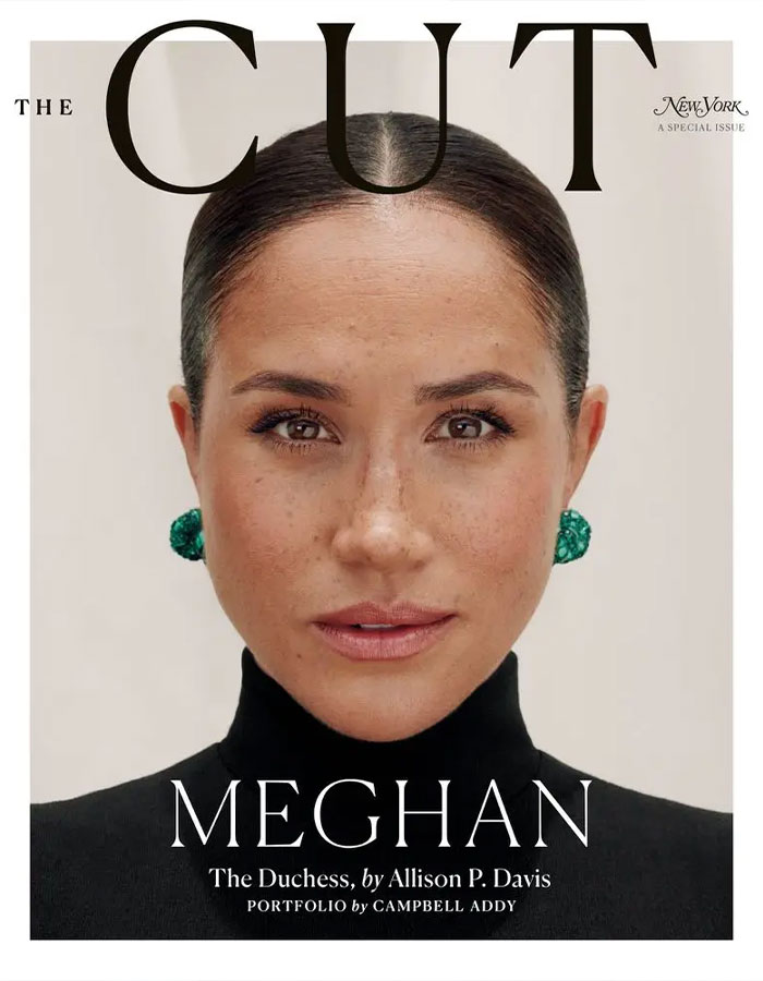 Meghan Markle in a close-up Vogue cover-style portrait, illustrating diva demands and friendship issues with editor. Meghan Markle in a close-up Vogue cover-style portrait, illustrating diva demands and friendship issues with editor.