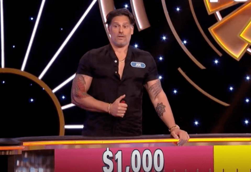 Contestant Joe on a game show with $1,000 displayed.
