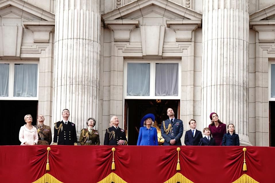On Monday, the royals put on a show of solidarity on the Buckingham Palace balcony during Monday’s VE Day commemoration. AP