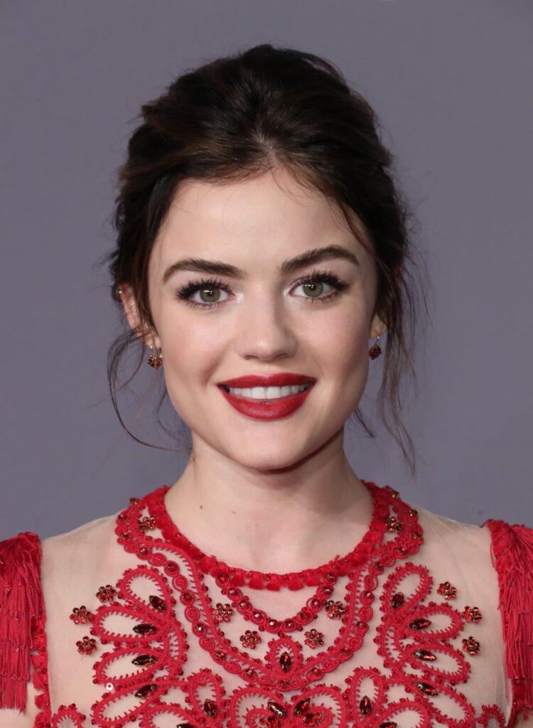 Lucy Hale attends the 2018 amfAR Gala New York at Cipriani Wall Street in New York City (February 7, 2018)