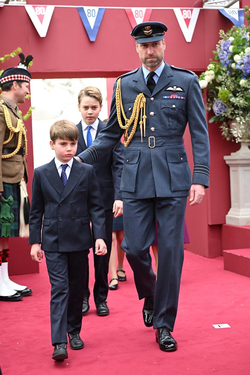 Prince Louis, Prince George and the Prince of Wales (Eddie Mulholland/Daily Telegraph/PA Wire)