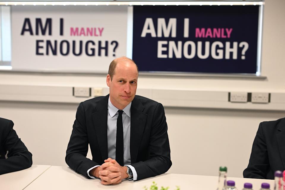 Prince William, Prince of Wales speaks with students of the Matrix Project