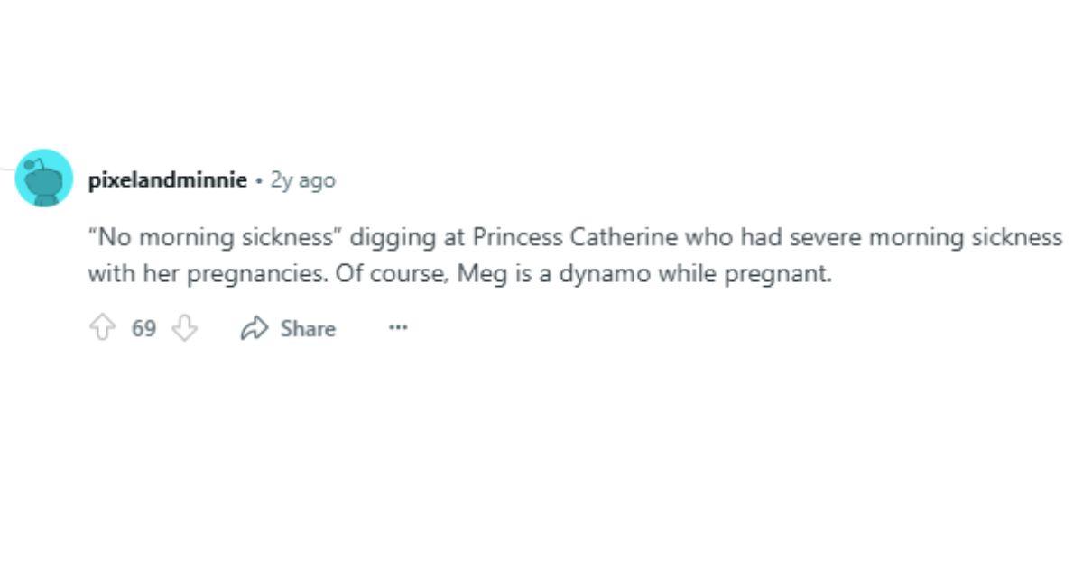 A netizen reacting to Prince Harry's comments. 