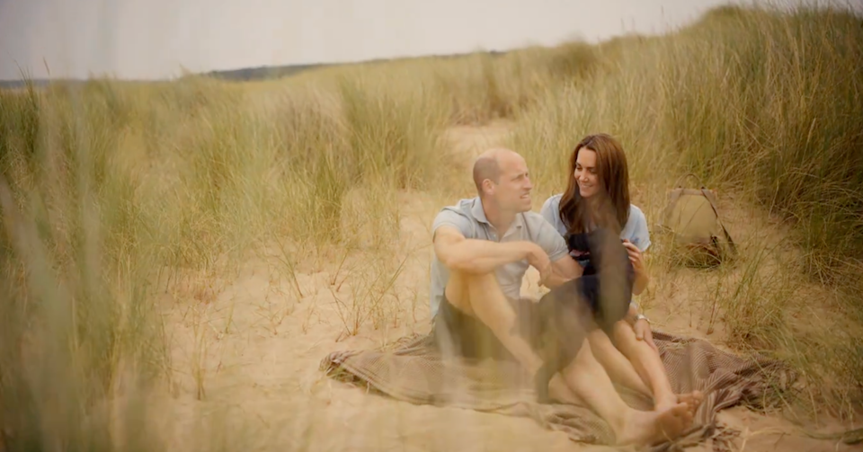 Prince William and Kate Middleton with their dog, Orla