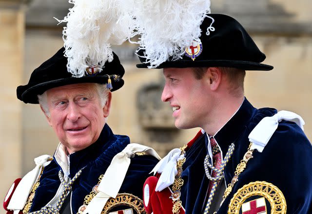 Getty Prince Charles and Prince William on June 13, 2022