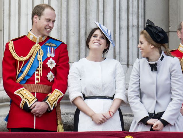 Getty Images Prince William, Princess Eugenie, and Princess Beatrice on June 15, 2013