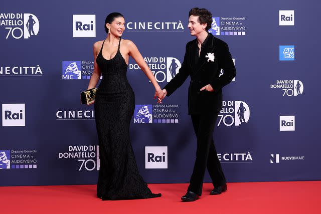 Daniele Venturelli/WireImage Kylie Jenner and Timothee Chalamet