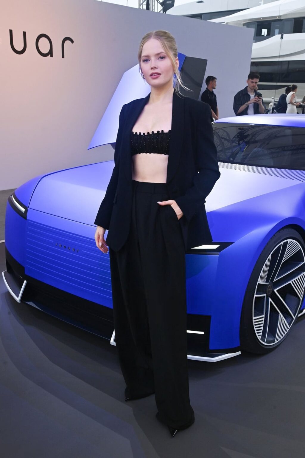 Ellie Bamber | Unveiling of Jaguar Type 00 Concept Car During Formula E Monaco ePrix Weekend 2nd May 2025