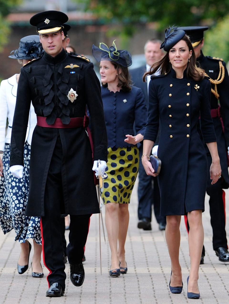 The Prince and Princess of Wales visit Victoria Barracks in 2011