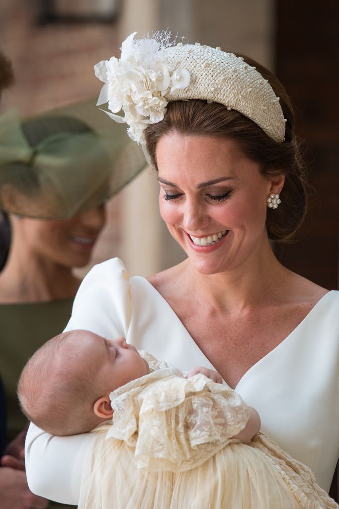 Kate Middleton Prince Louis christening hat