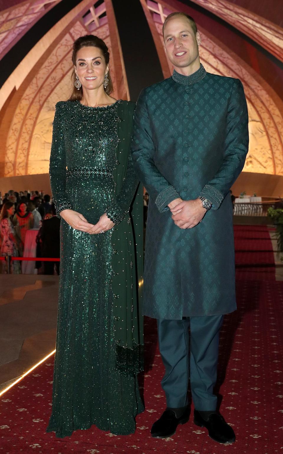 The Prince and Princess of Wales in Islamabad, Pakistan, in 2019