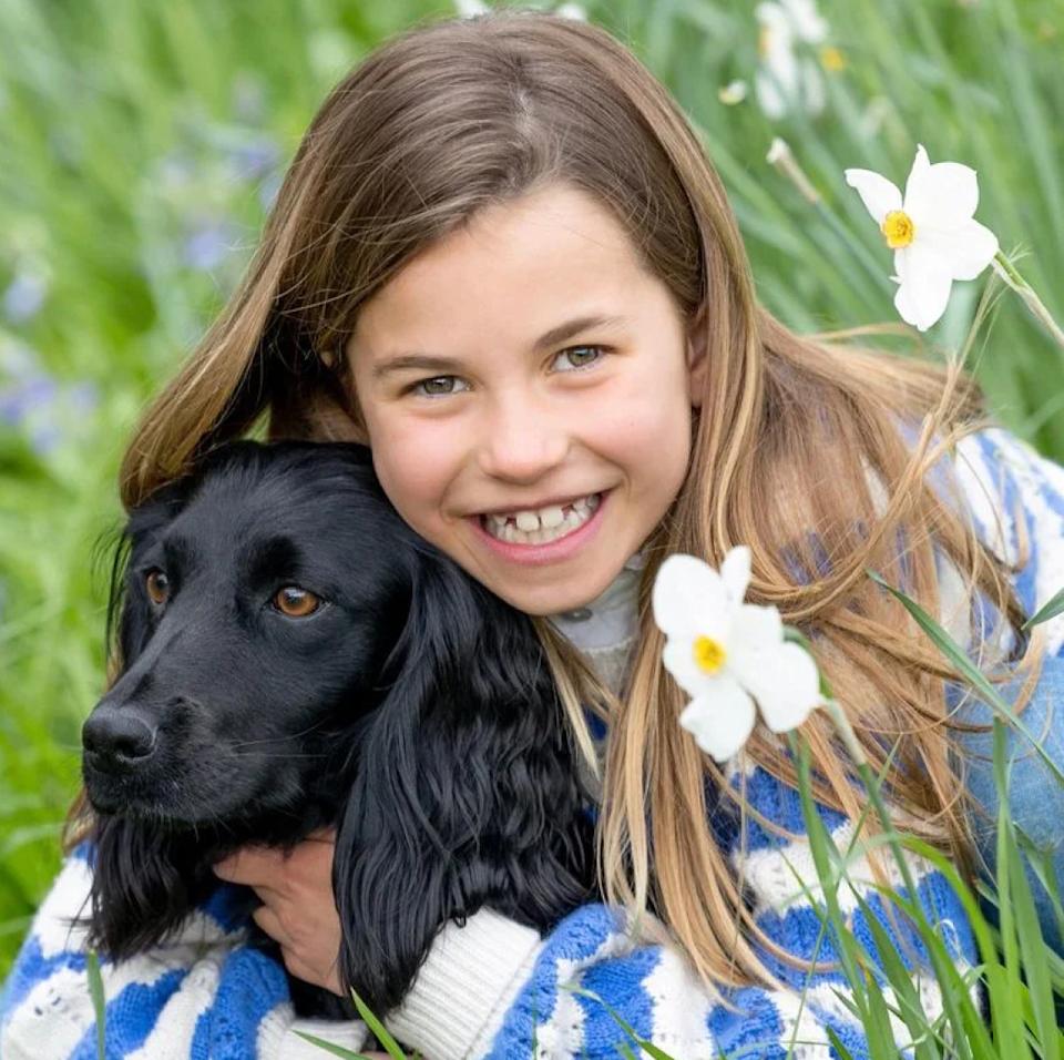 Princess Charlotte and her dog, Orla.