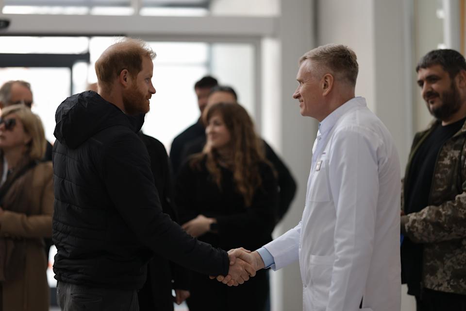 Prince Harry, Duke of Sussex visited the Superhumans Center in Lviv, Ukraine / YANA STUKACH / Yana Stukach/Archwell Foundation