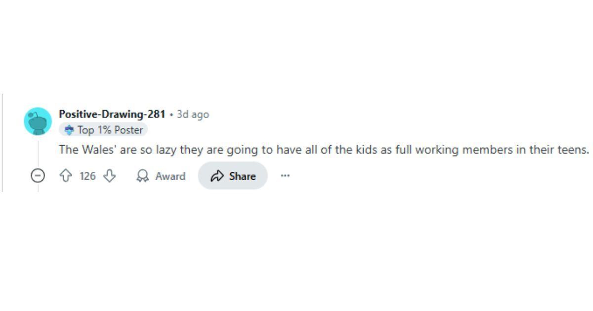 A netizen reacting to Prince George's VE Day photos. 
