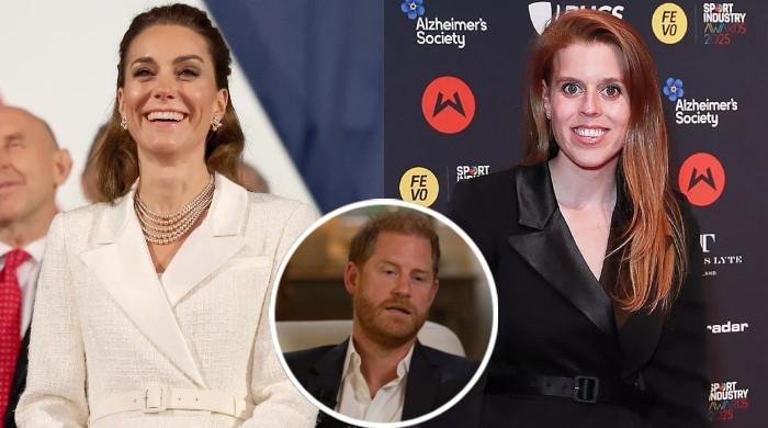 Princess Beatrice shows support to Kate after teaming up against Harry Princess Beatrice shows support to Kate after teaming up against Harry