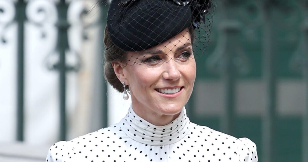 Kate Middleton Channels Princess Diana in Recycled Polka Dot Dress Kate Middleton Channels Princess Diana in Recycled Polka Dot Dress