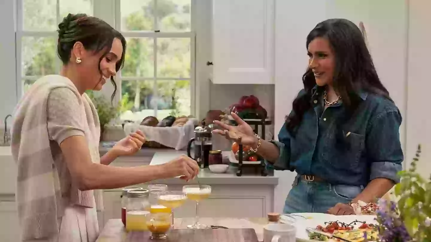 Meghan corrected Mindy Kaling in her new Netflix show (Netflix)
