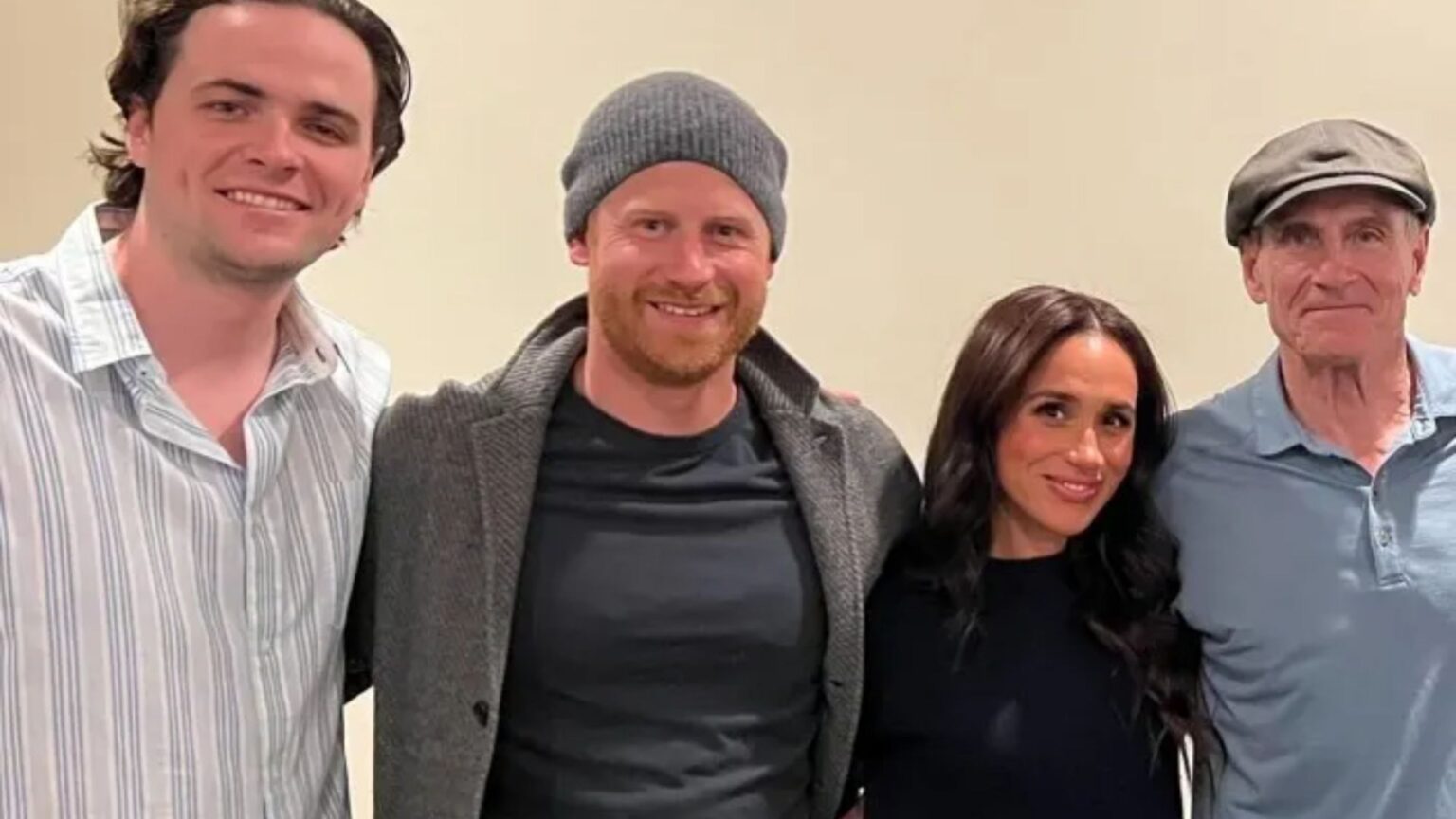Meghan Markle and beanie-wearing Prince Harry attend famous singer-songwriter’s gig – and even get a signed book Meghan Markle and beanie-wearing Prince Harry attend famous singer-songwriter's gig - and even get a signed book