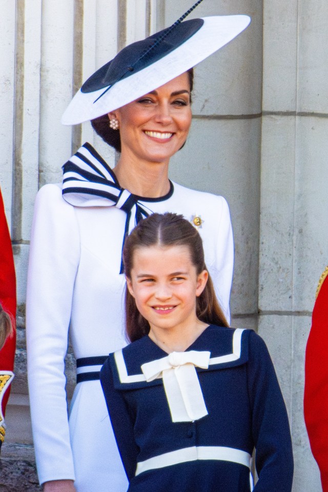 Princess Catherine and Princess Charlotte.