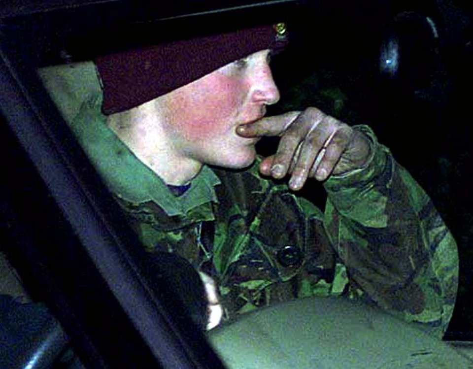 Prince William in military uniform.