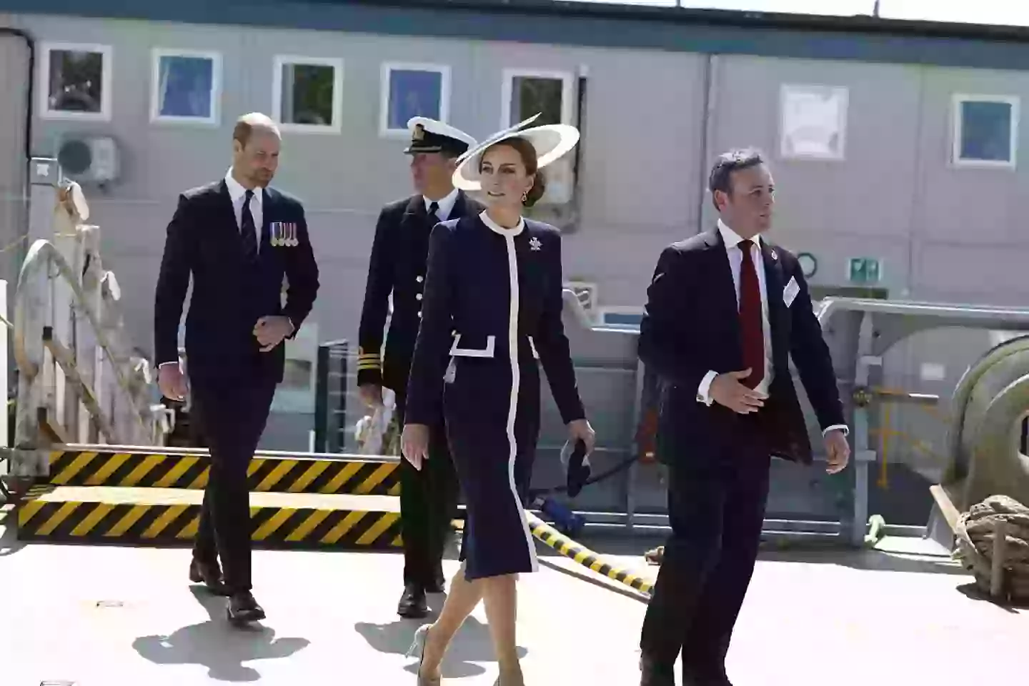 The Prince and Princess of Wales attended the official ship naming of the HMS Glasgow in Scotland yesterday (22 May) (WPA Pool / Pool / Getty Images)