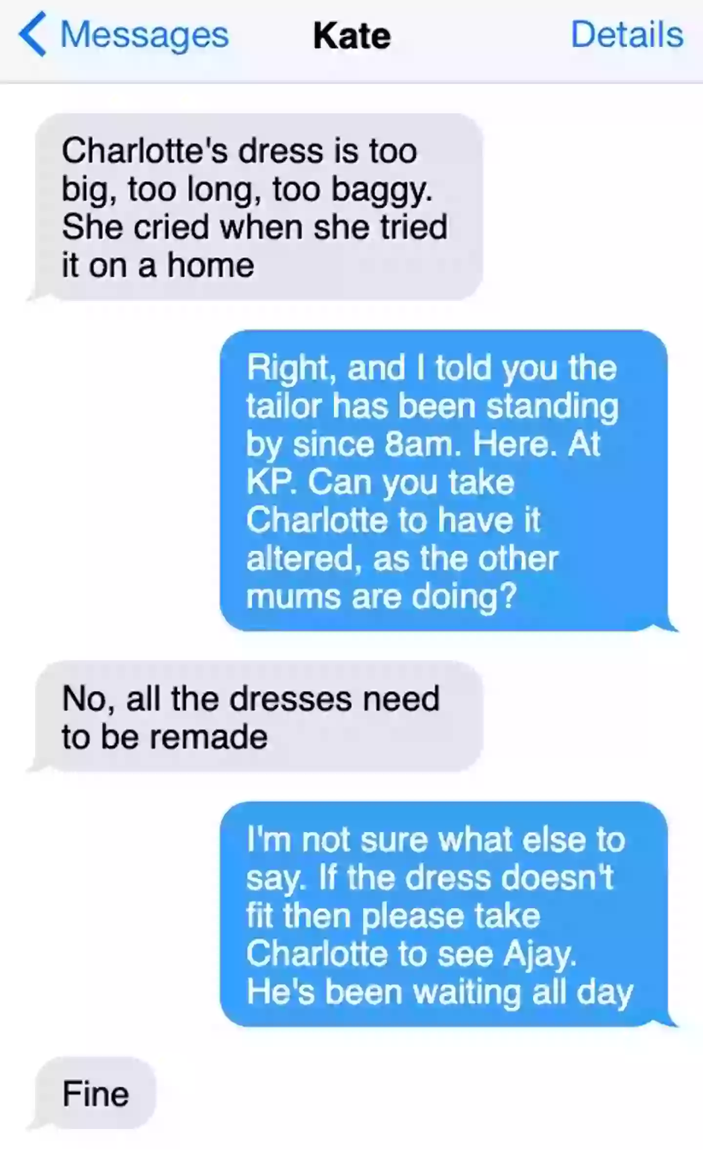 Kate and Meghan's alleged 'argument' over the bridesmaid dress (Tyla)