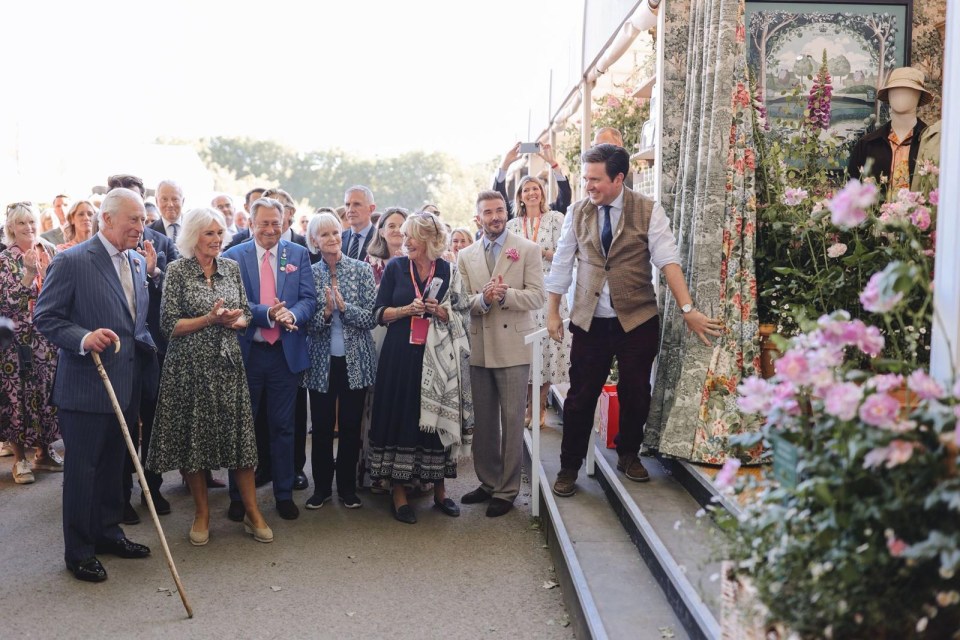 King Charles III and Queen Camilla at the RHS Chelsea Flower Show.