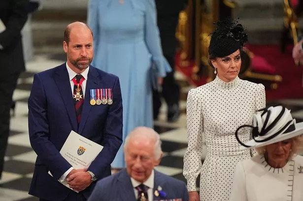 Prince William, Princess Kate, and King Charles